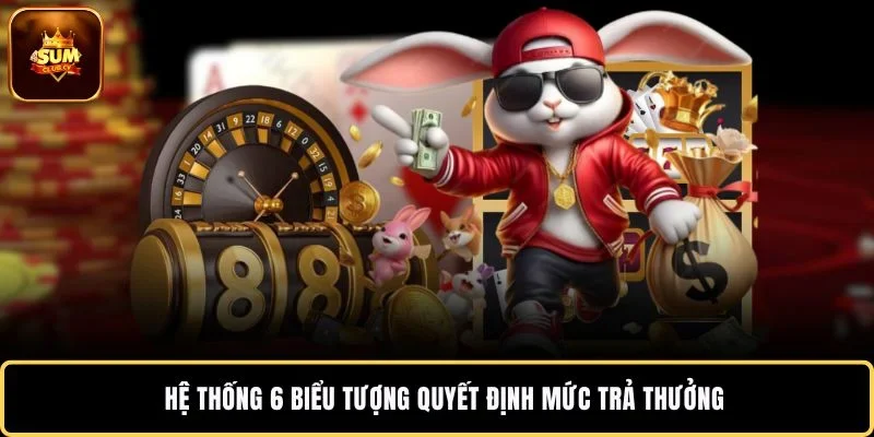 Hệ thống 6 biểu tượng quyết định mức trả thưởng